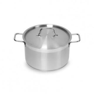 кт3156 КАСТРЮЛЯ 5л нерж.тройное дно d=235 h=130, ИНДУКЦИЯ, серия 