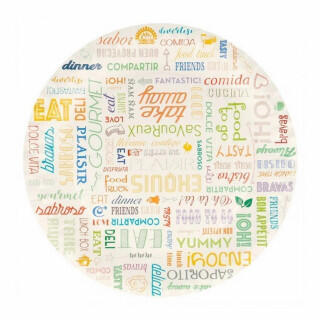 Тарелка Parole 18 см,(1упаковка=100 шт), картон, Garcia de Pou Испания